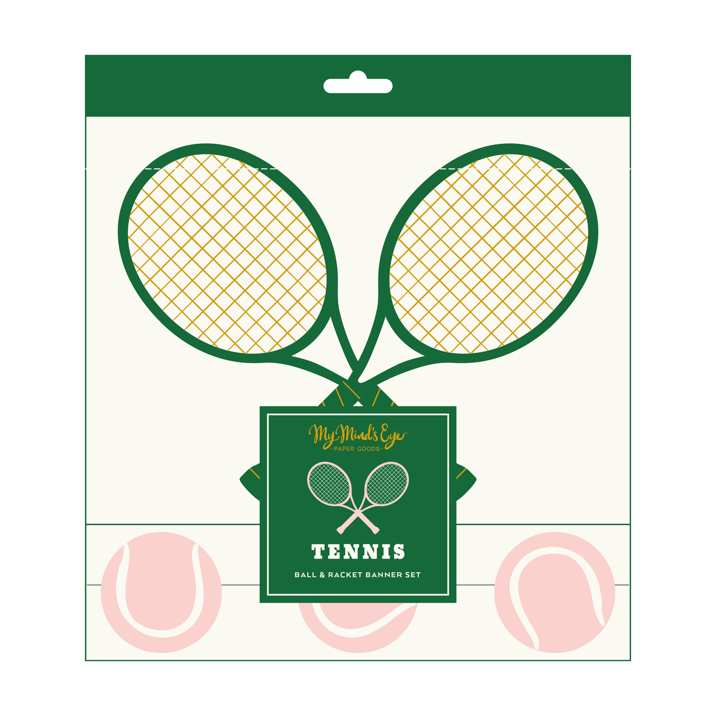 Racket & Ball Banner Set