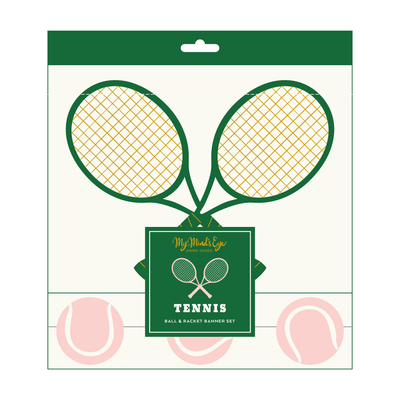 Racket & Ball Banner Set