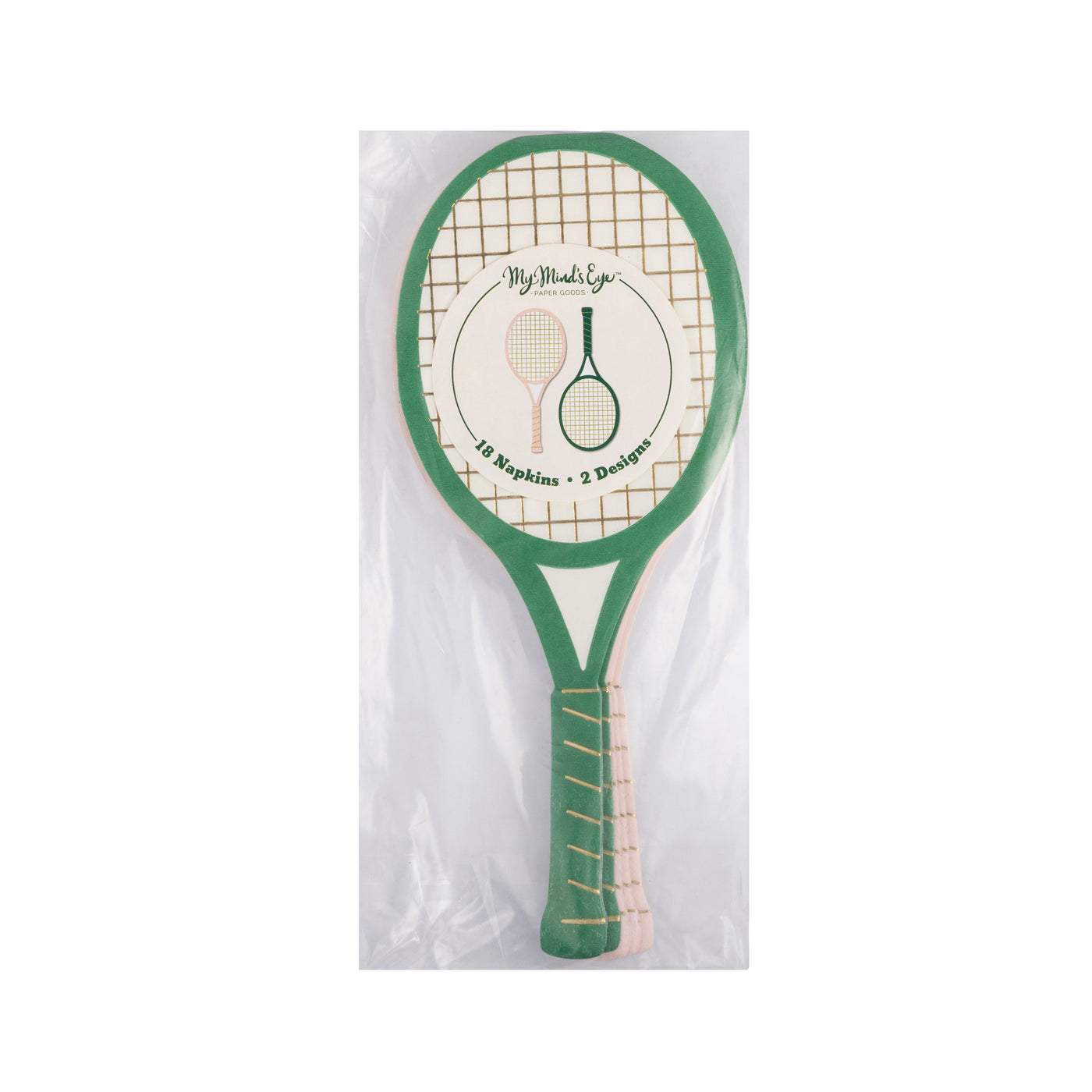 Tennis Racket Napkin Set