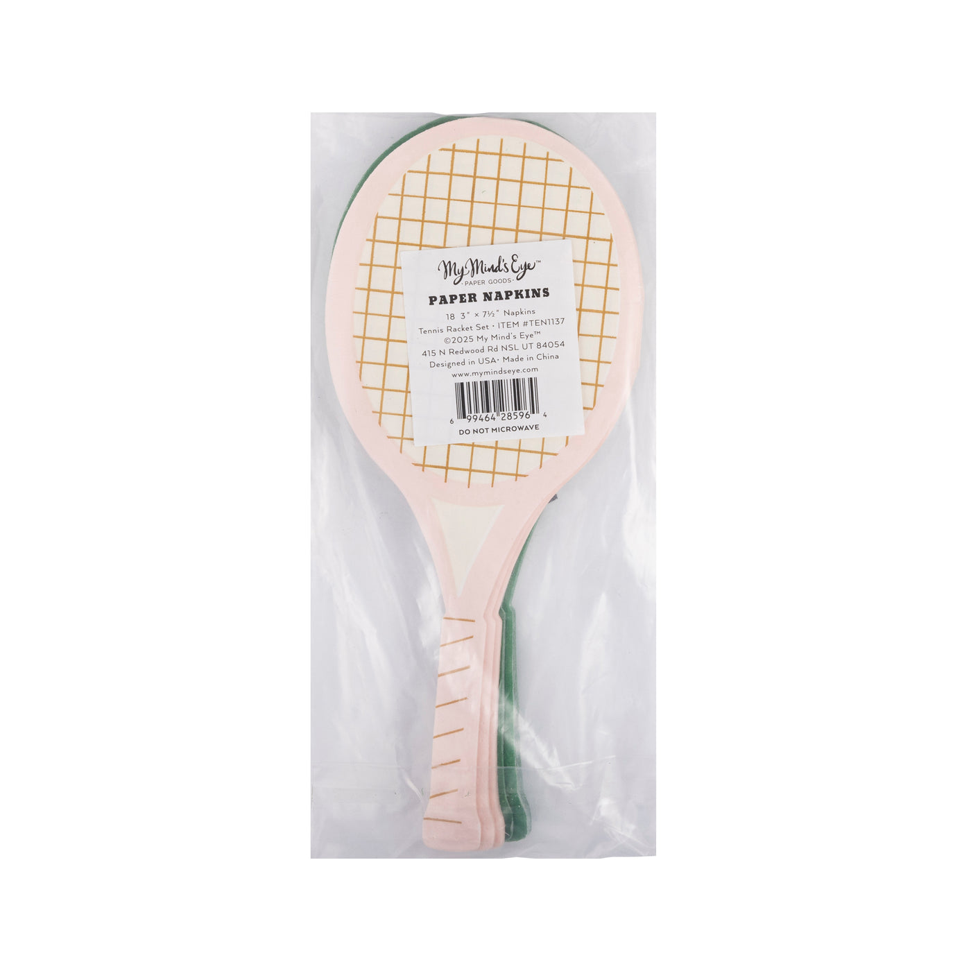 Tennis Racket Napkin Set