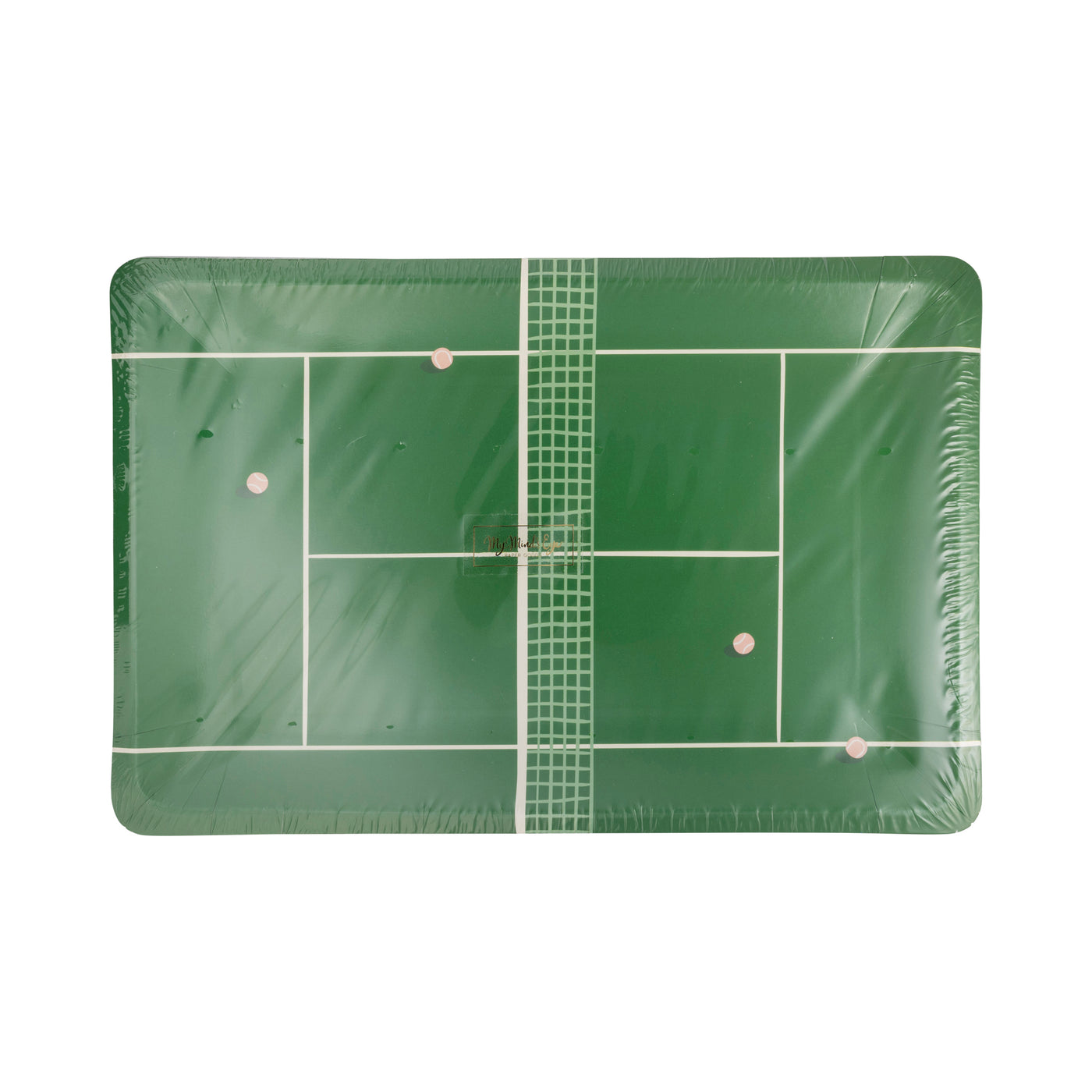 Tennis Court Paper Plate