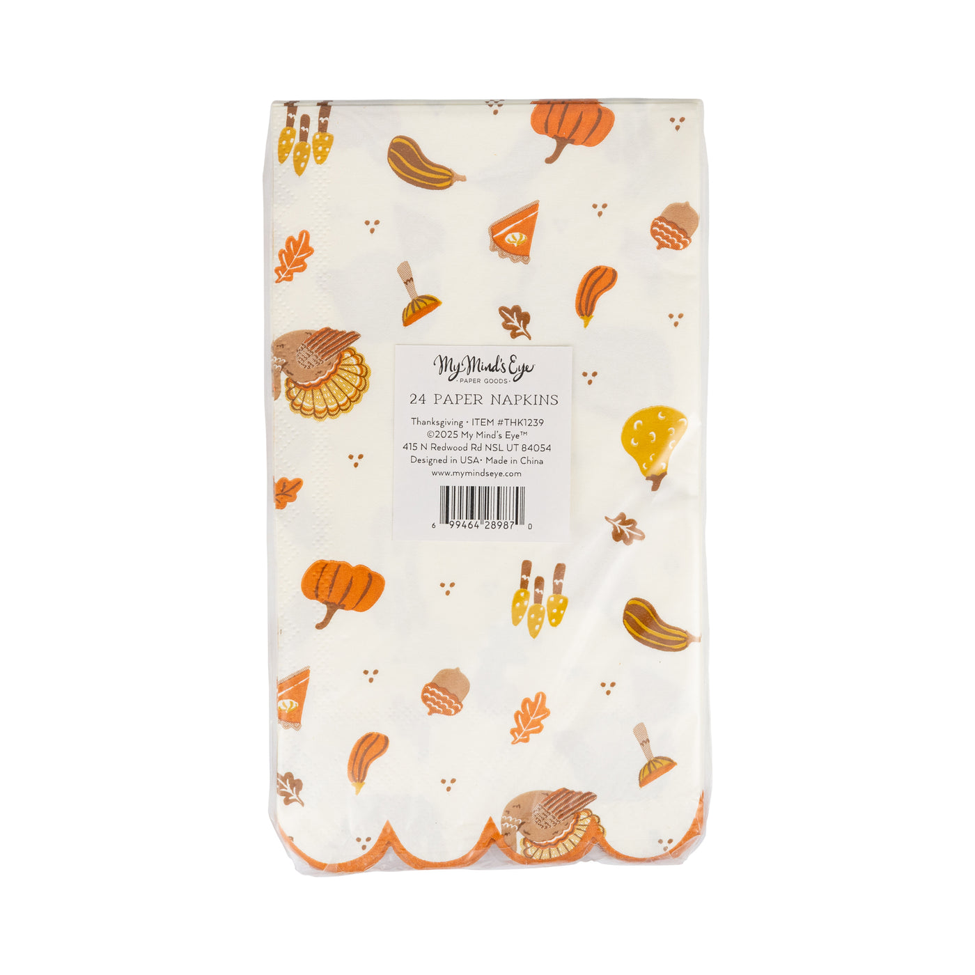 Thanksgiving Icons Dinner Napkin