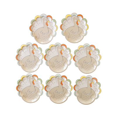 Occasions By Shakira - Harvest Turkey Shaped Paper Plate