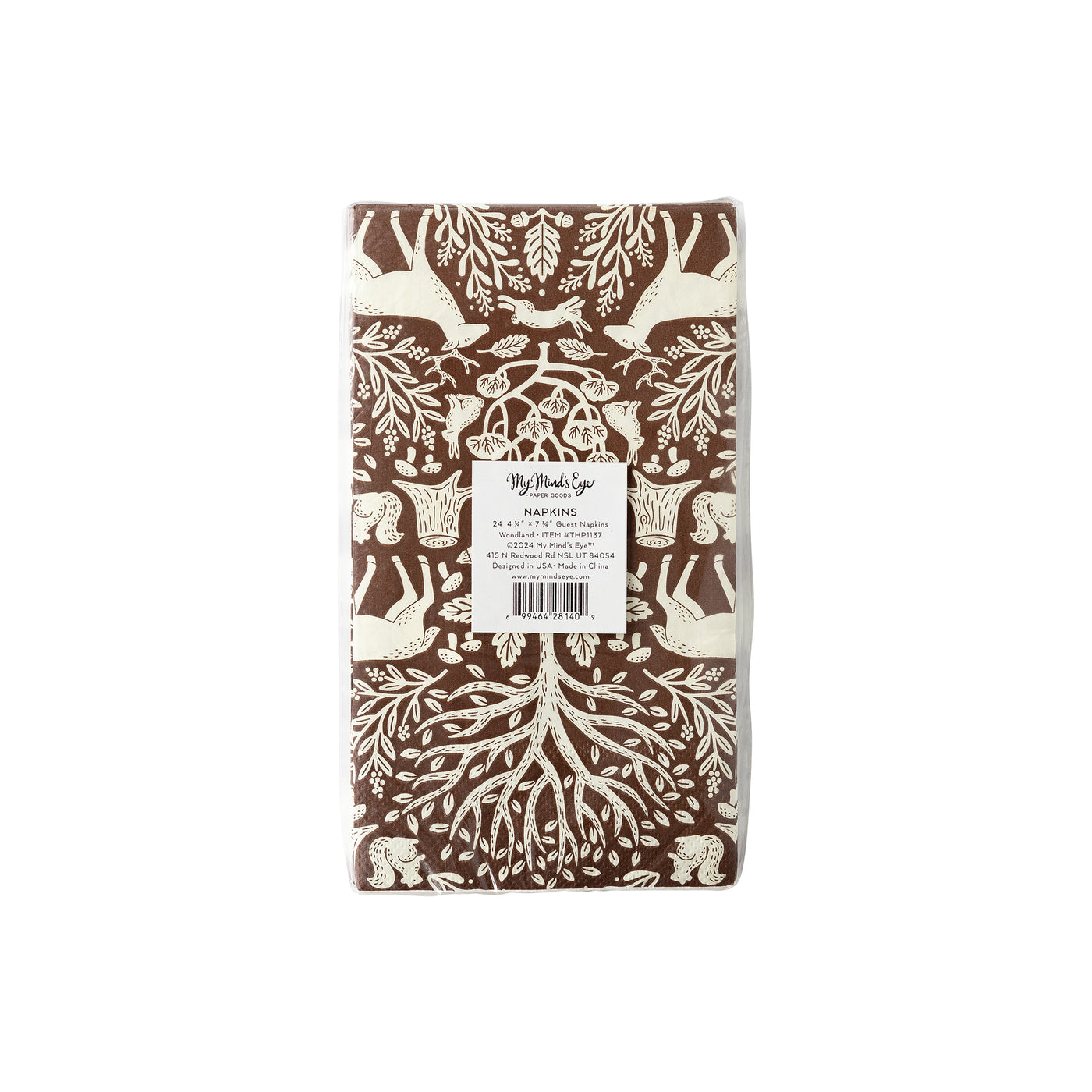 Woodland Toile Paper Dinner Napkin