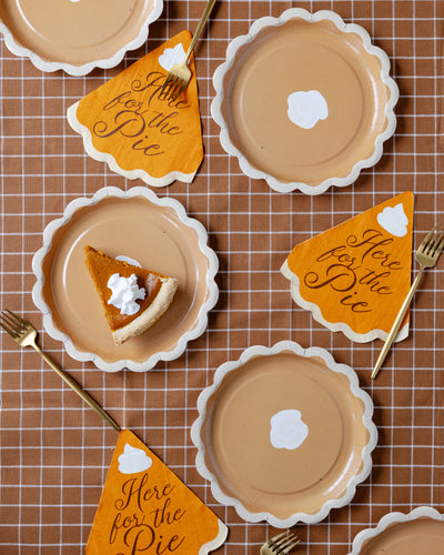 Pie Shaped Paper Dinner Napkin