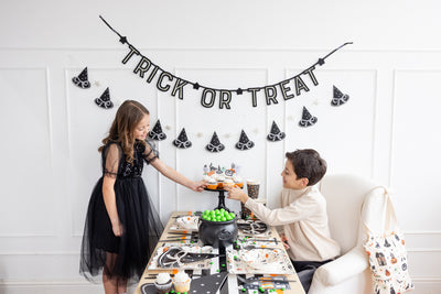 Trick or Treat Felt Glow in the Dark Banner