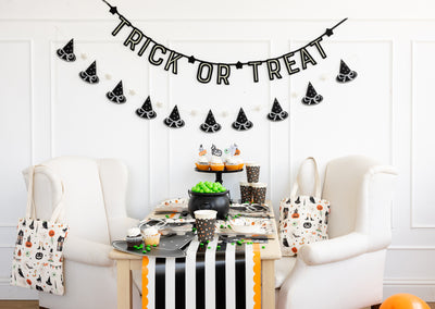 Puffy Felt Witch Hats Banner