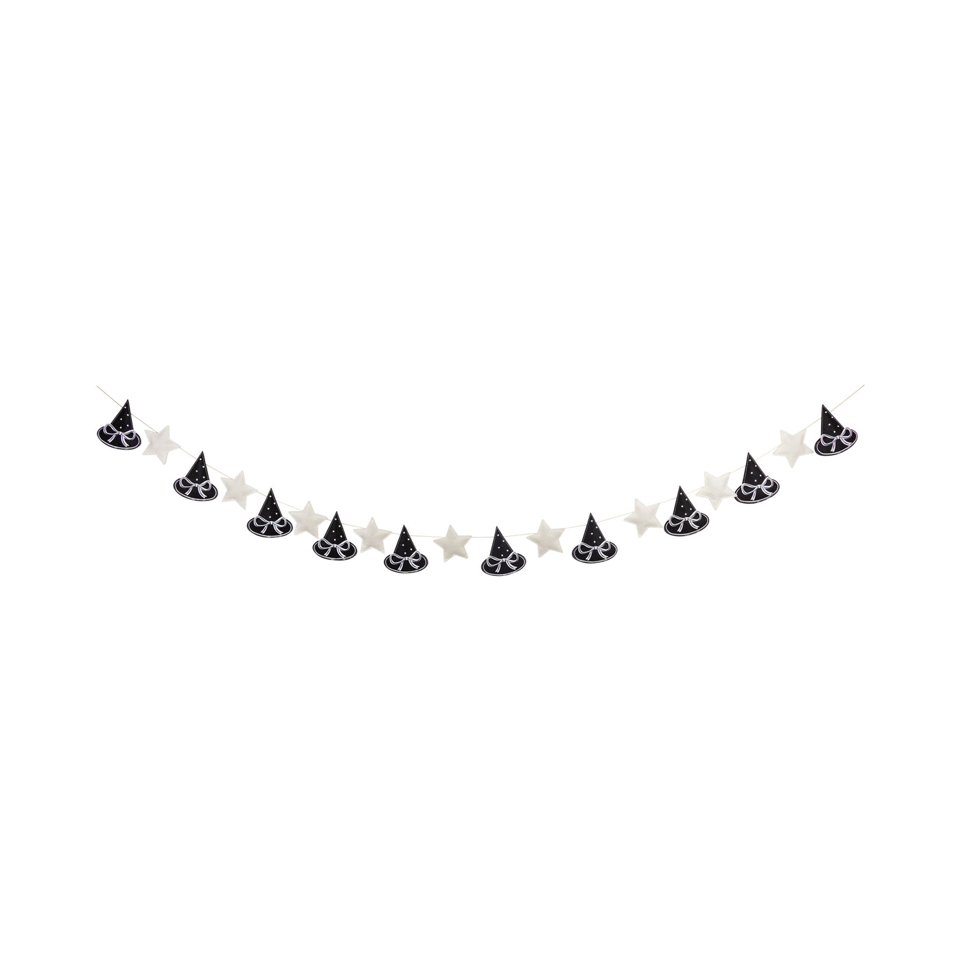 Puffy Felt Witch Hats Banner