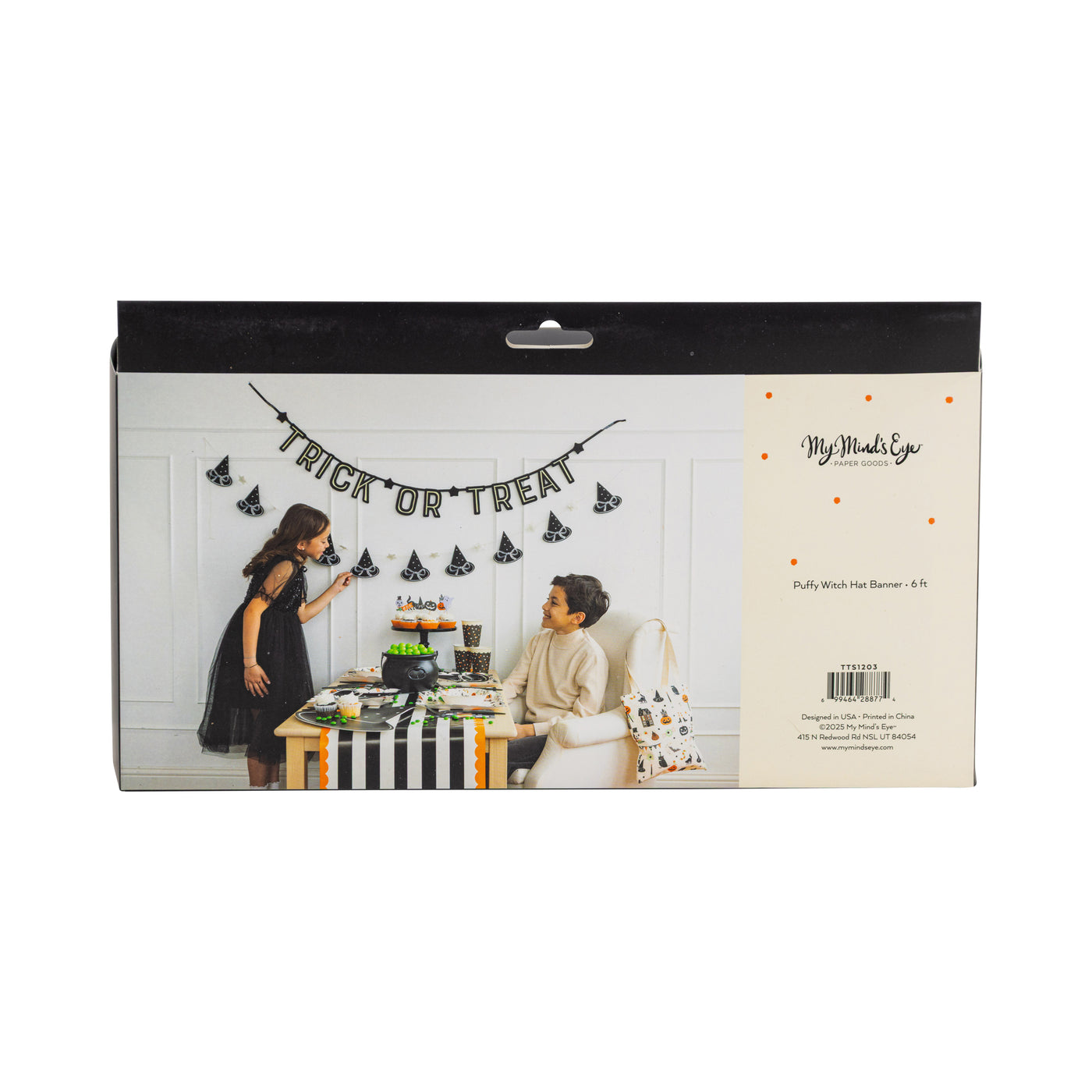 Puffy Felt Witch Hats Banner