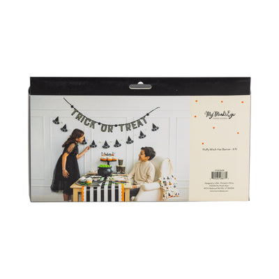 Puffy Felt Witch Hats Banner