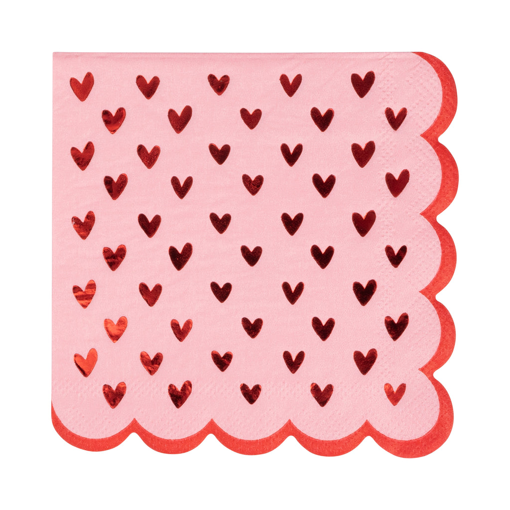 My Mind's Eye Scalloped Heart Border Cocktail Napkins - Thumbnail 2