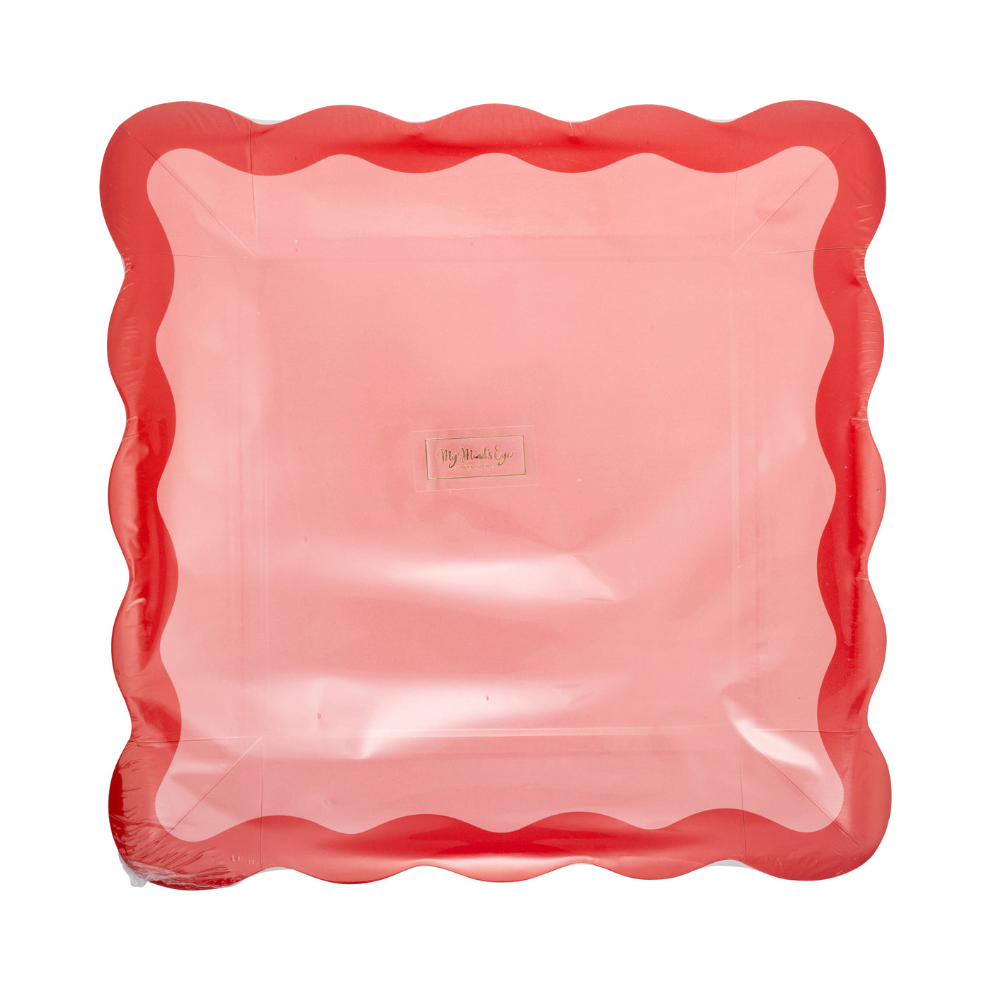 Red Ric Rac Plates Pink and Red Ric Rac Plate| My Mind’s Eye.