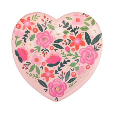 Floral Heart Plate