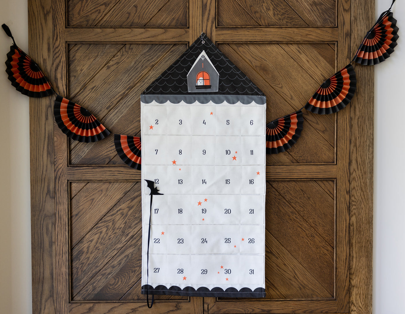 Countdown to Halloween Canvas Pocket Advent