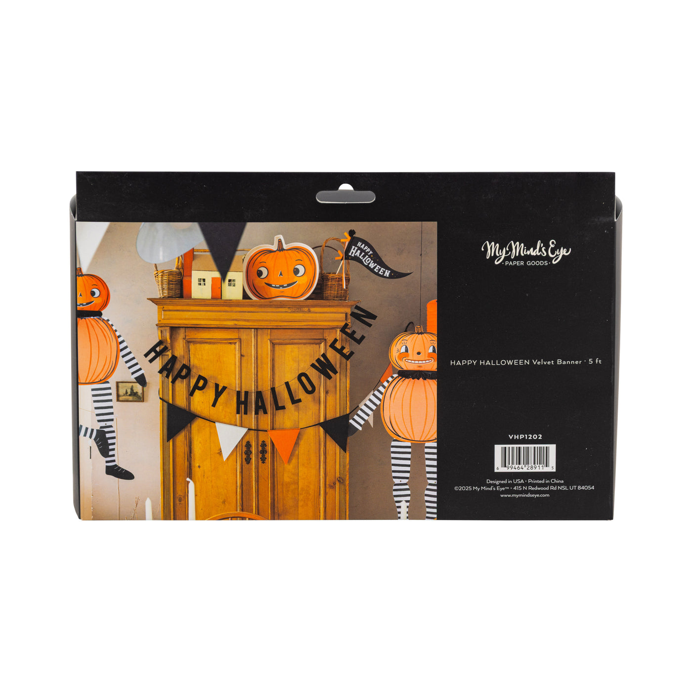 Velvet Happy Halloween Banner