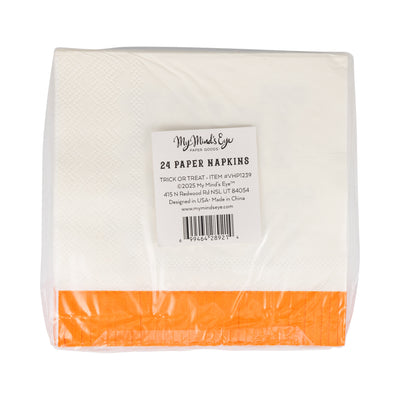 Vintage Trick or Treat Cocktail Napkin