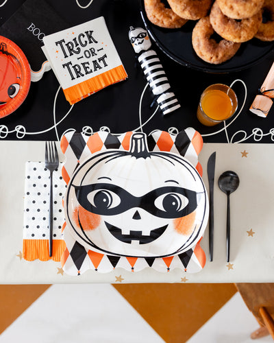 Vintage Pumpkin Plate Set