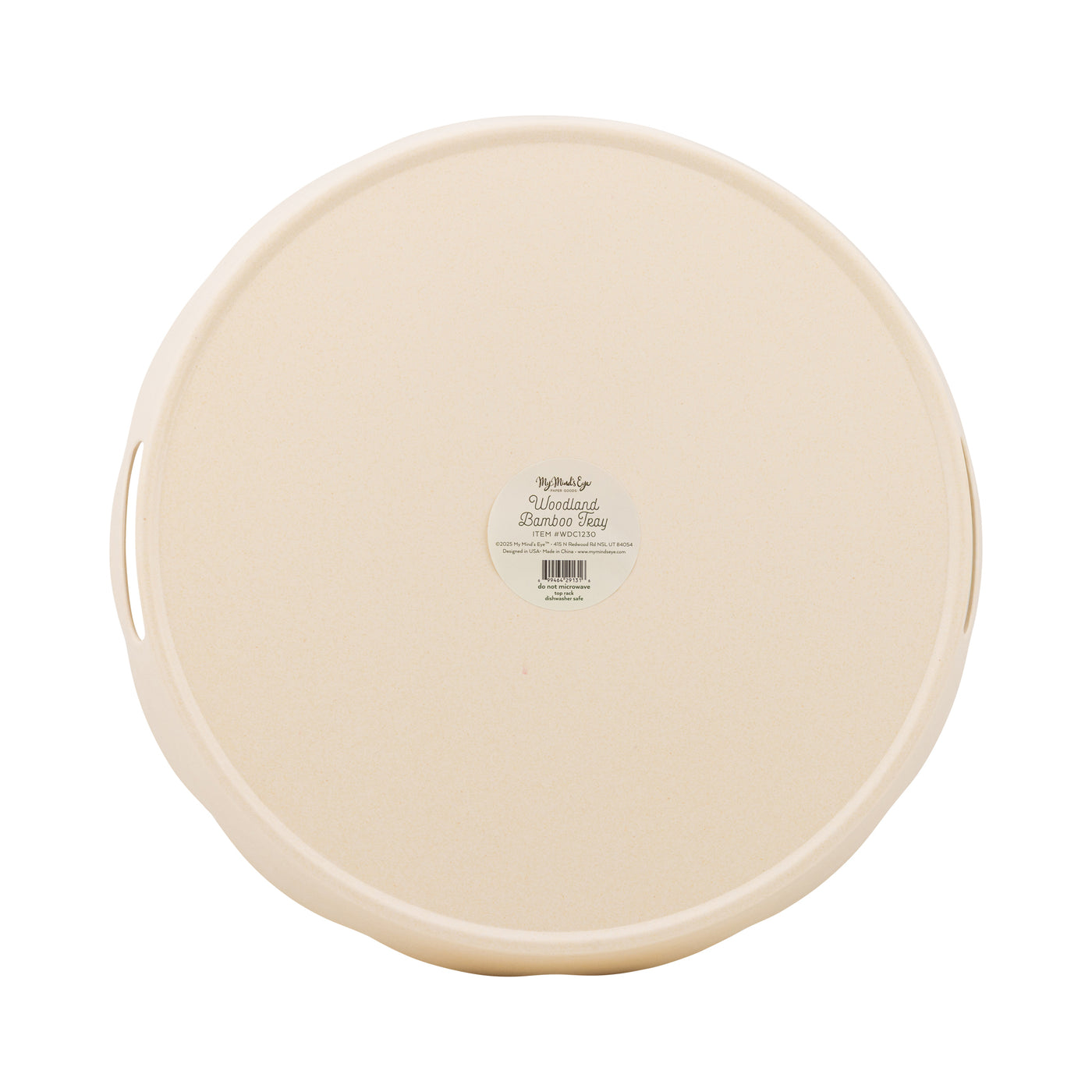 Woodland Christmas Bamboo Tray - Round