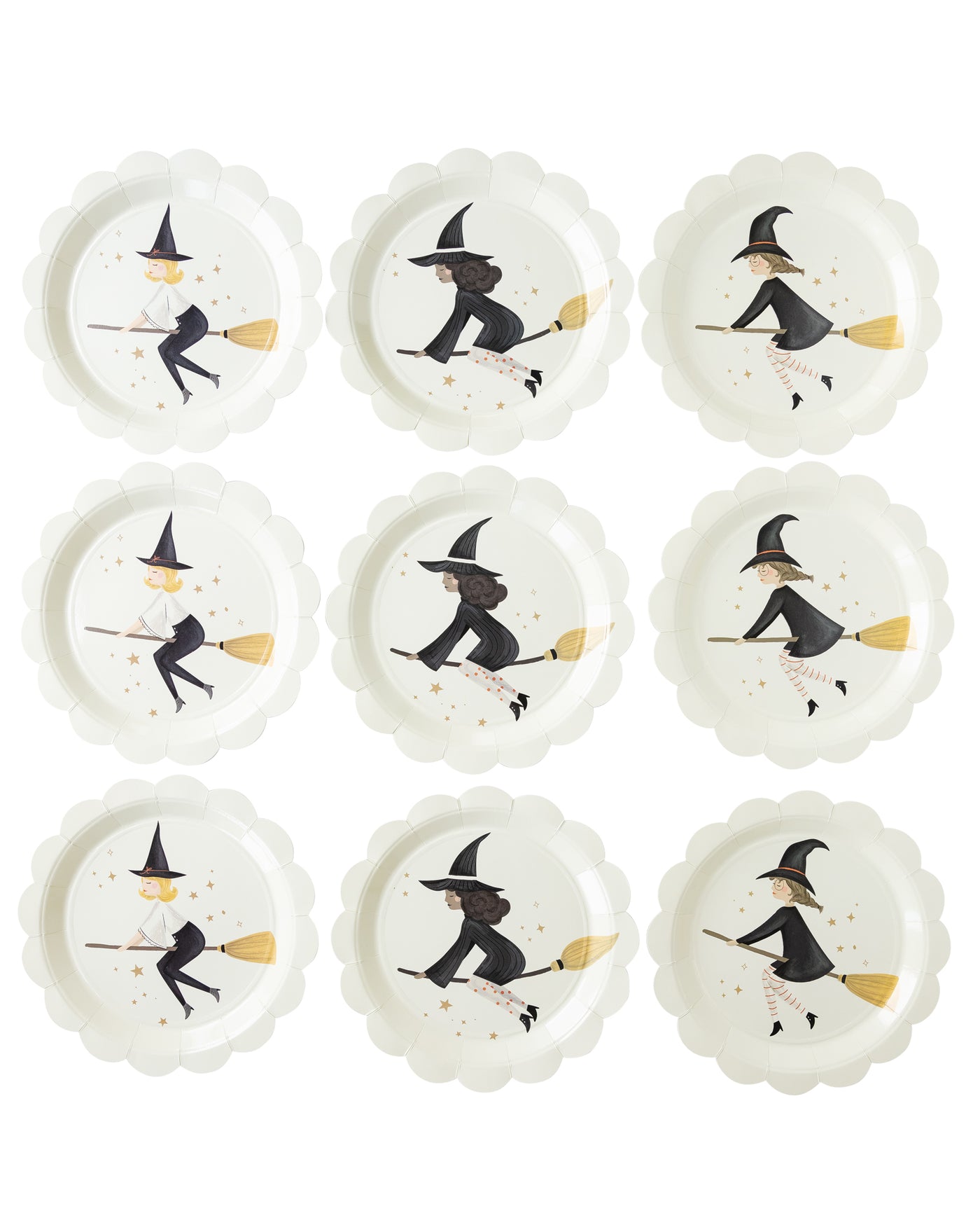 Witching Hour Witches Paper Plate Set