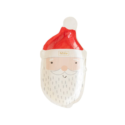 Whimsy Santa Shaped Paper Plate