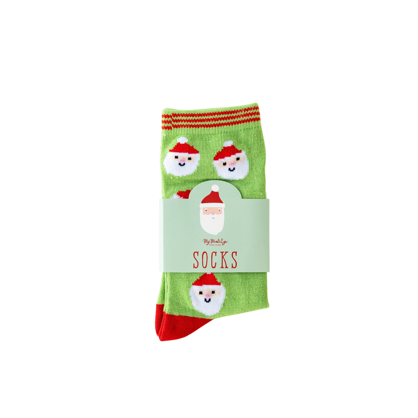 Whimsy Santa Scatter Santa Socks