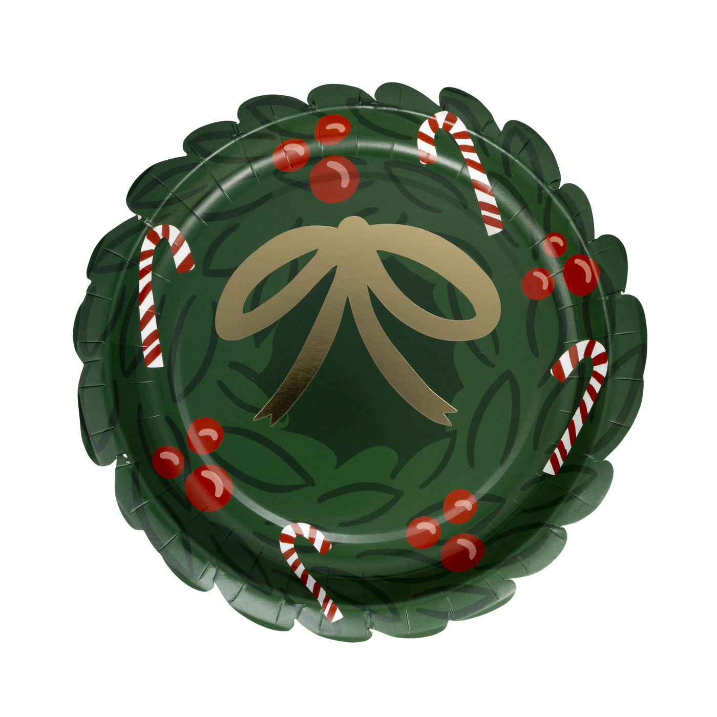 Wreath Shaped Paper Plate