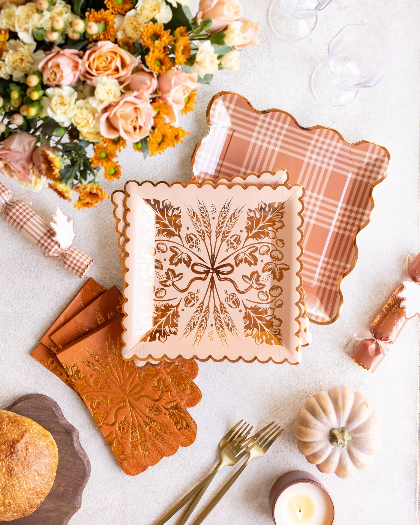 Wheat Plaid Plate