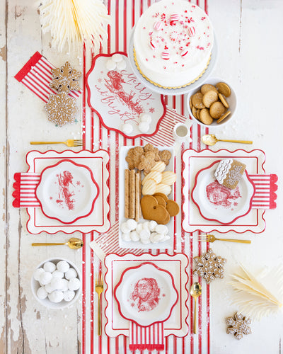 Red Striped Table Runner