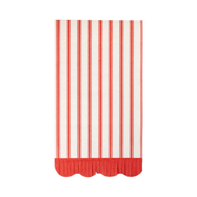 Red Striped Dinner Napkin