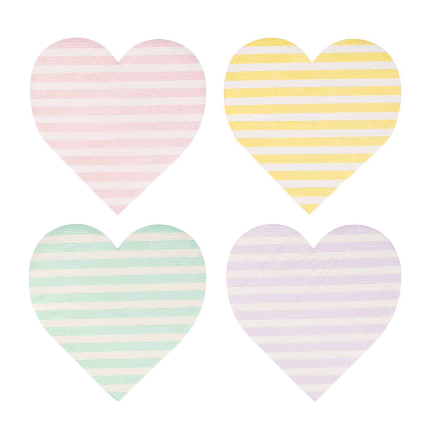 Striped Hearts Napkin Set