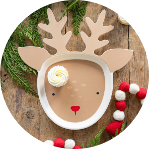 50% Off For Black Friday, Cute Rudolph Bamboo Tray