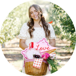 Sweet cherries, gingham checks, & soft vintage style patterns