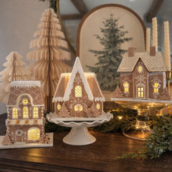 Shop Gingerbread Light-up Village Houses at 50% Off