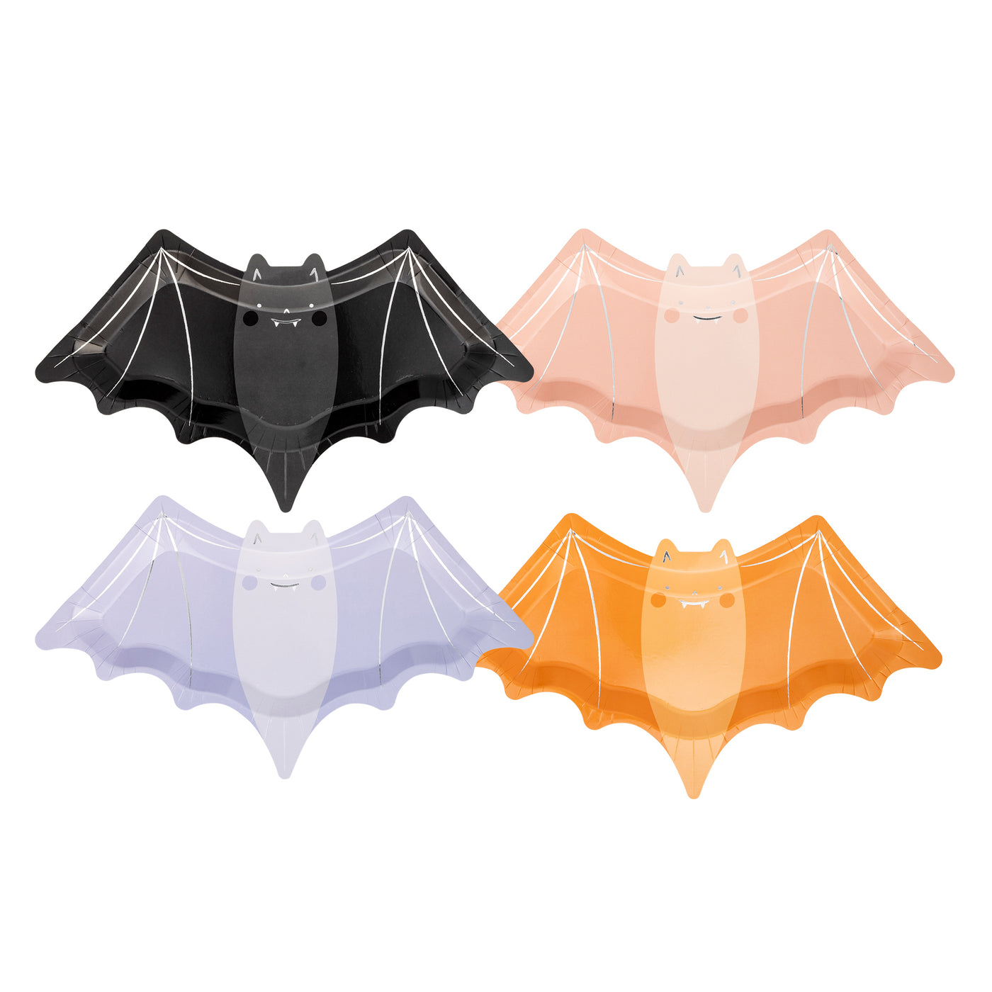 Bat Shaped Paper Plate Set