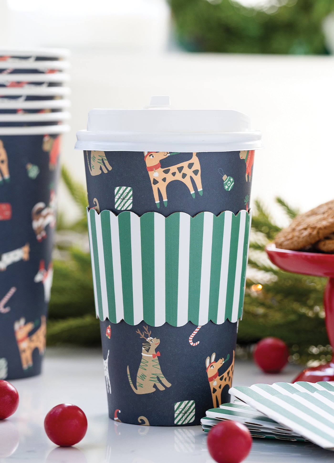 Holiday Dogs To Go Cup