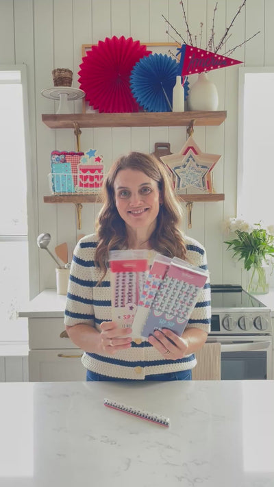 Patriotic Stars Reusable Straws (12 ct)