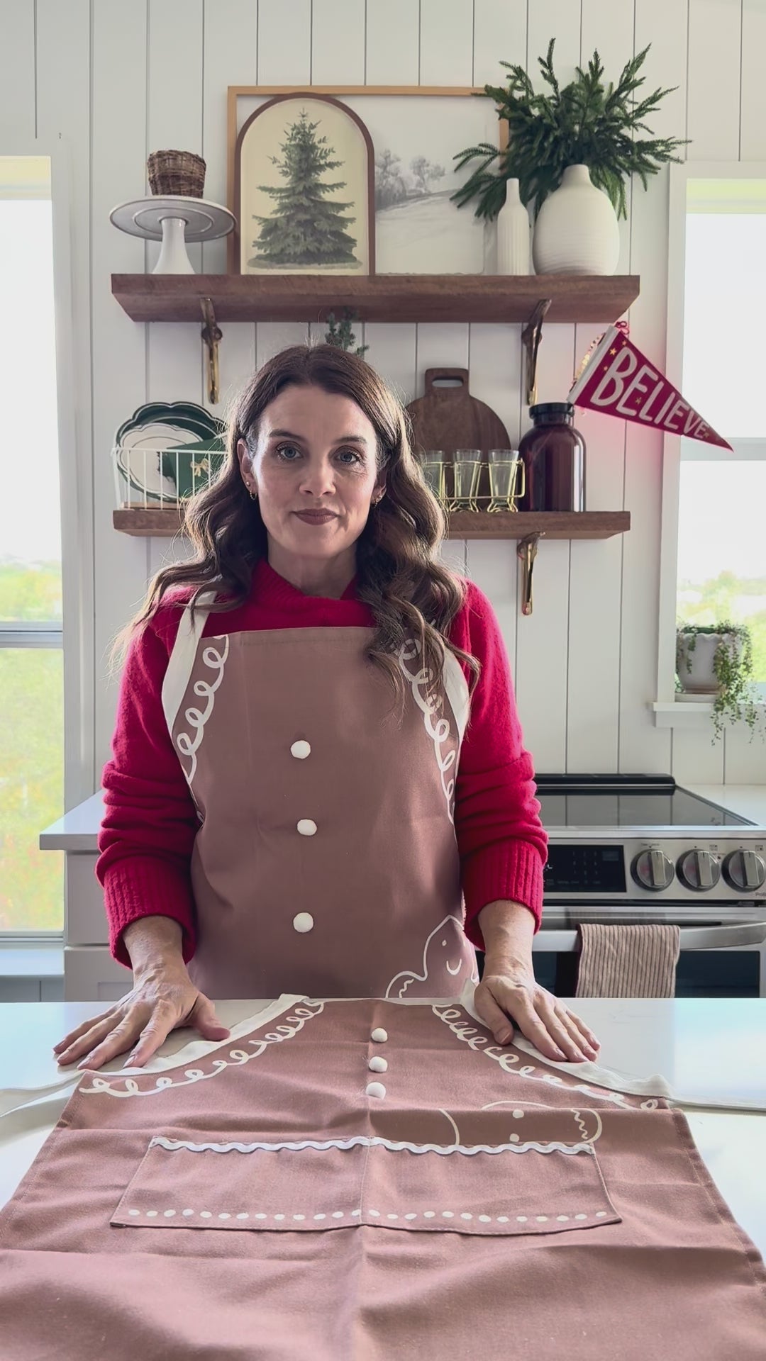 Gingerbread Apron - Adult
