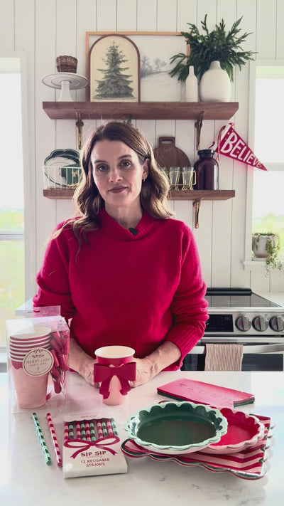 Red and Pink Cup with Bow
