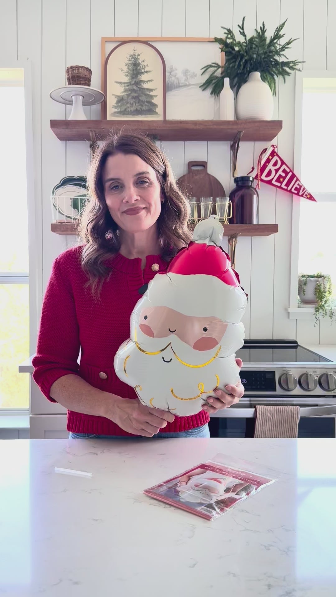 Santa Mylar Balloon