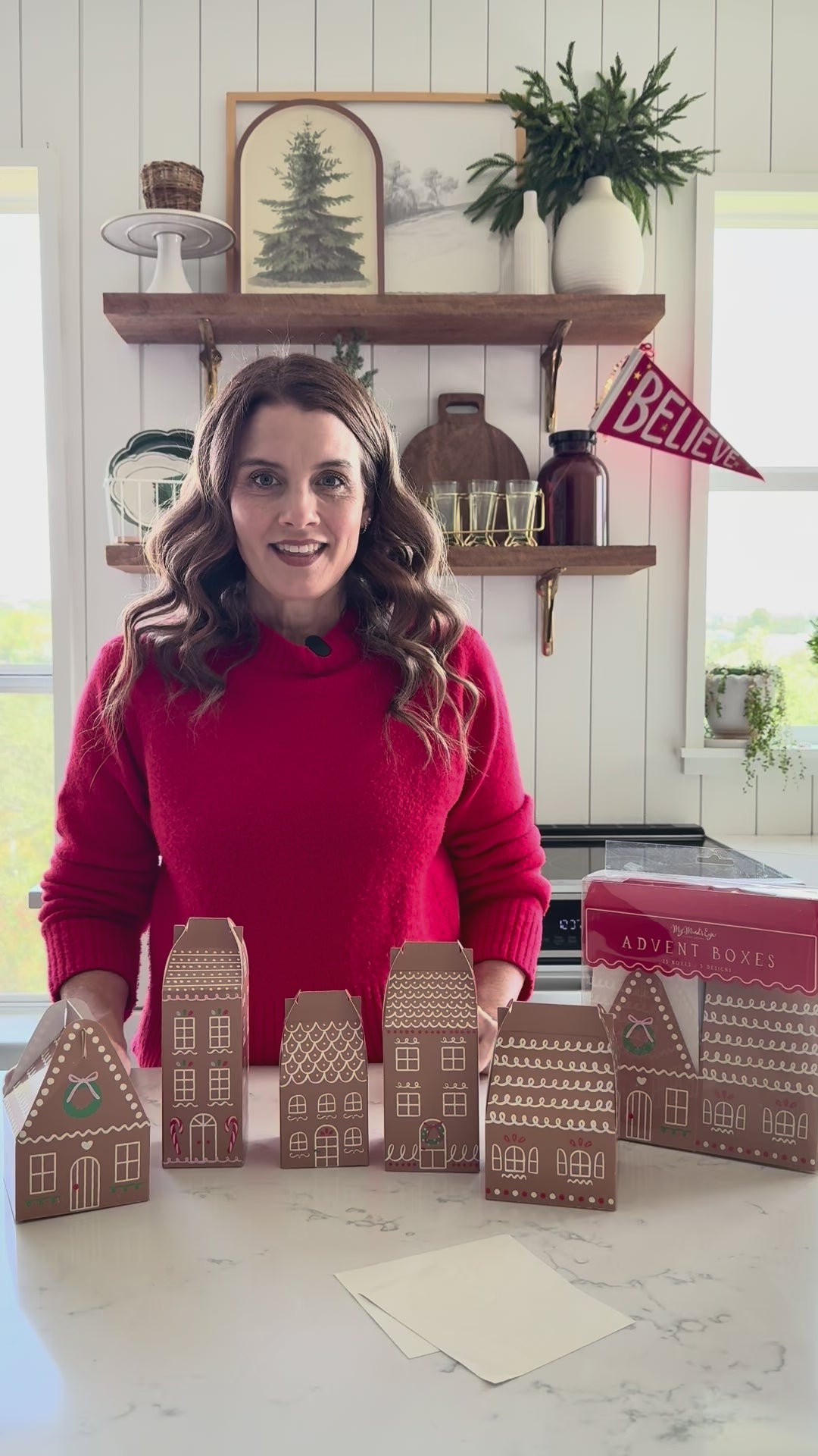 Gingerbread House Advent Boxes