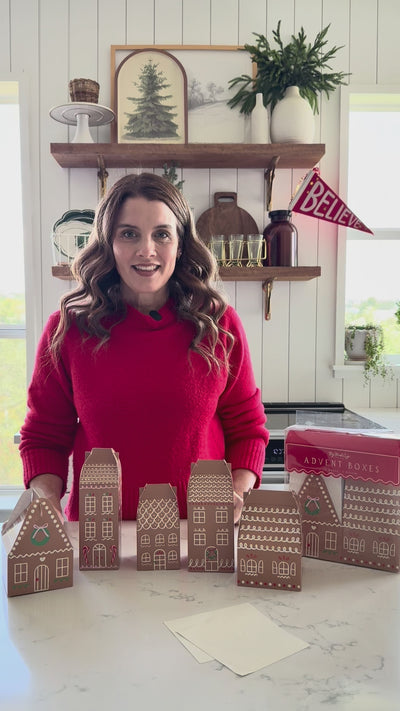 Gingerbread House Advent Boxes