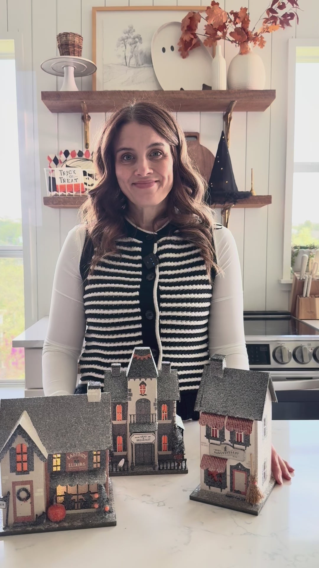 Haberdashery Haunted Village Decor