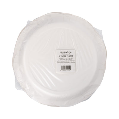 Santa Scalloped Plate Set