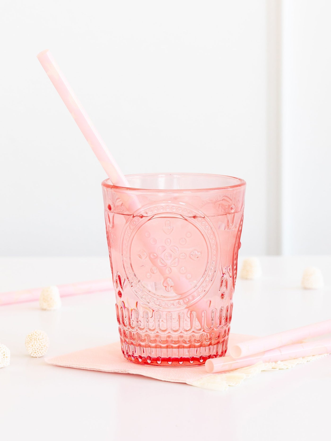 Baby Pink Reusable Straws - My Mind's Eye Paper Goods