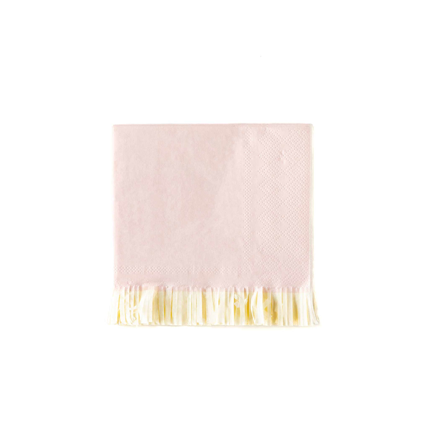 Baby Pink Fringed Cocktail Napkins - My Mind's Eye Paper Goods