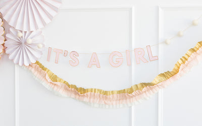 It's a GIRL Banner - My Mind's Eye Paper Goods