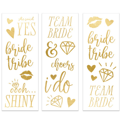 Bride To Be Temporary Tattoos - My Mind's Eye Paper Goods