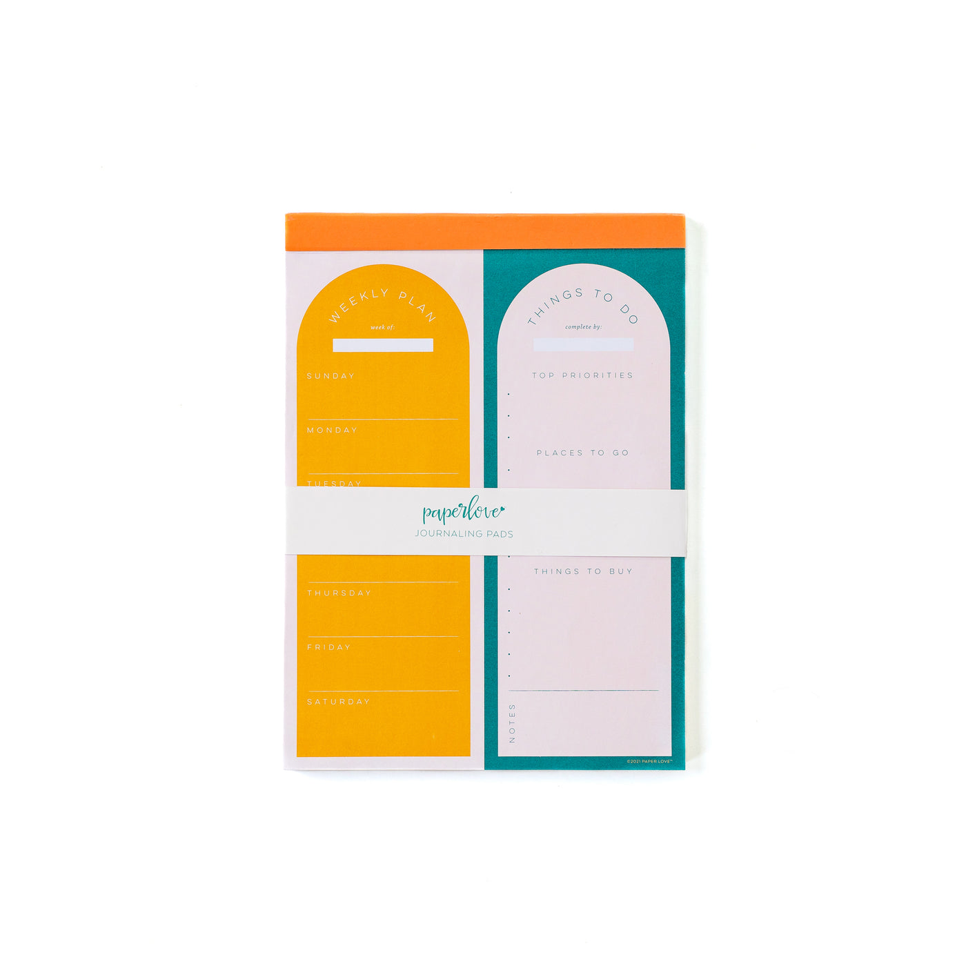 Retro Color Block Guided Notepad Set