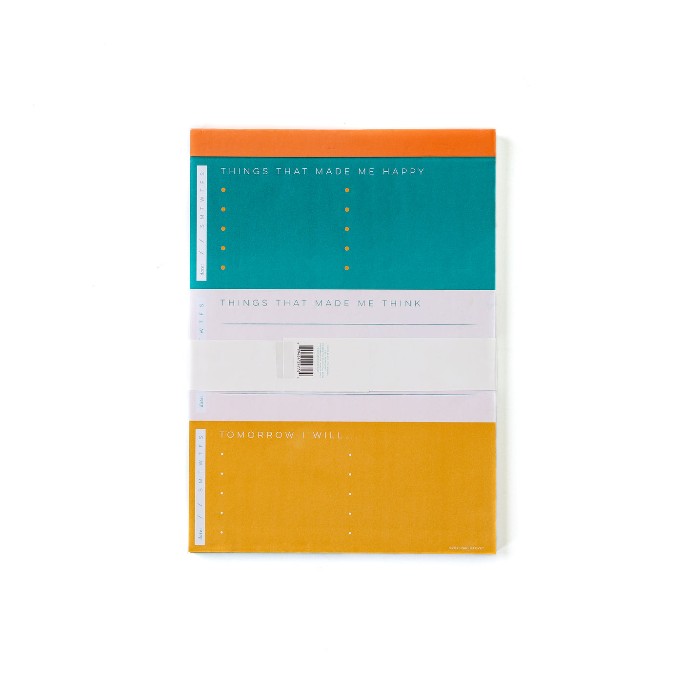 Retro Color Block Guided Notepad Set