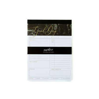 Dark Marbled Guided Notepad Set